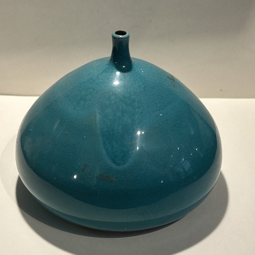 Vintage art pottery turquoise - vintage,
