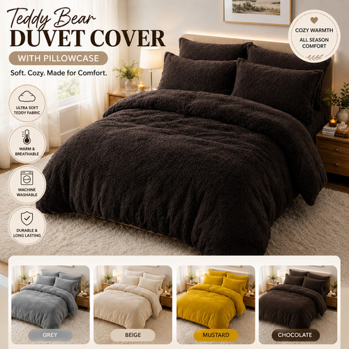 Teddy bear fleece duvet - teddy,