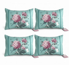 Set of 4 Vintage Teal Boudoir
