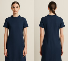 GOAT 100% Wool Dress 6 Blue