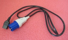 2M IEC C19 Female To IP44 16A CEE Commando Blue Plug Power Lead Cable