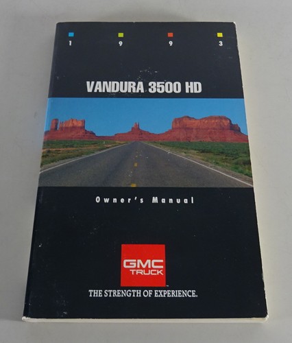 Owner manual handbook gmc - owner's,