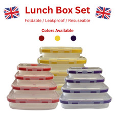 4Pcs Squeezable Silicone Lunch