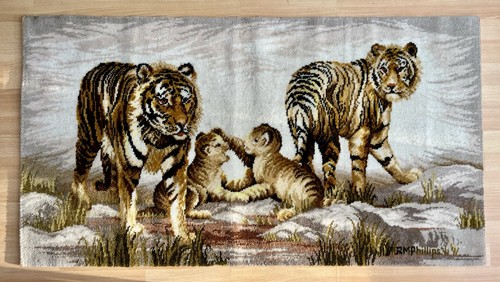 Vintage axminster picture rug - axminster,