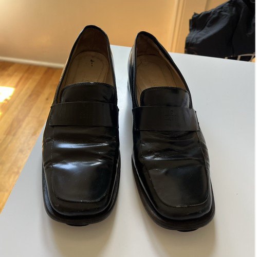 Vtg gucci black leather - vtg,