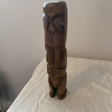 Vintage Maori Woodek Tiki Statue 21cm tall
