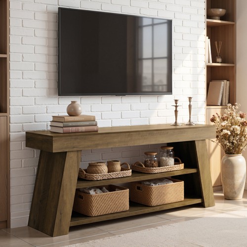Modern tv stand with - 63'',