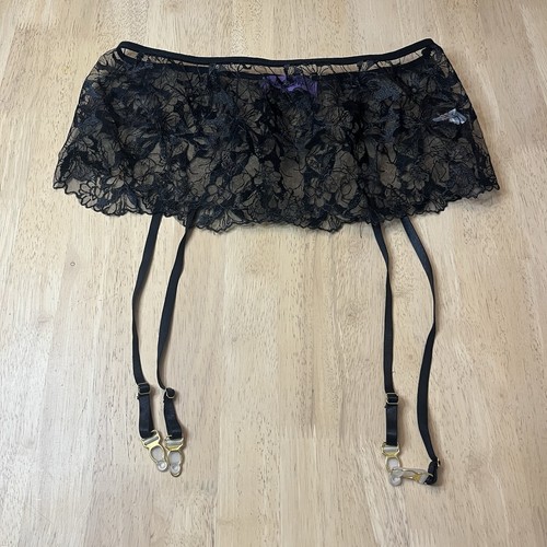 Black lace suspender belt - , size