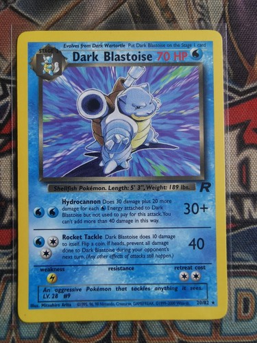 Dark blastoise non holo - 20/82,