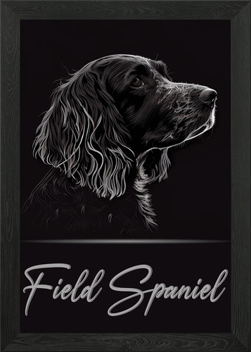 Field spaniel framed wall - framed, art