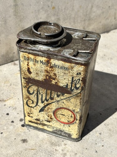 Vintage filtrate oil can - vintage,