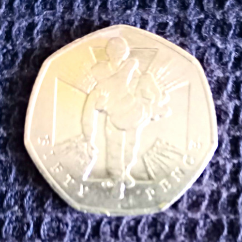 50p fifty pence coin - uk,