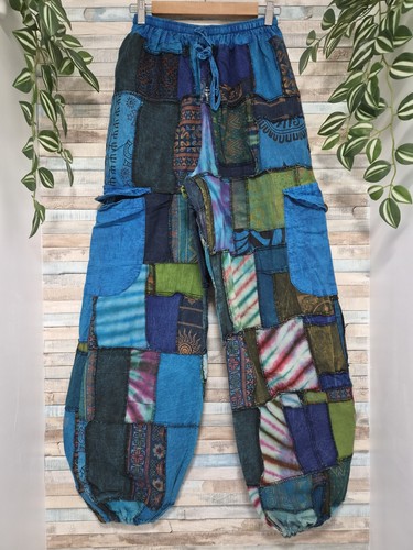 Patchwork harem trousers boho - harem,
