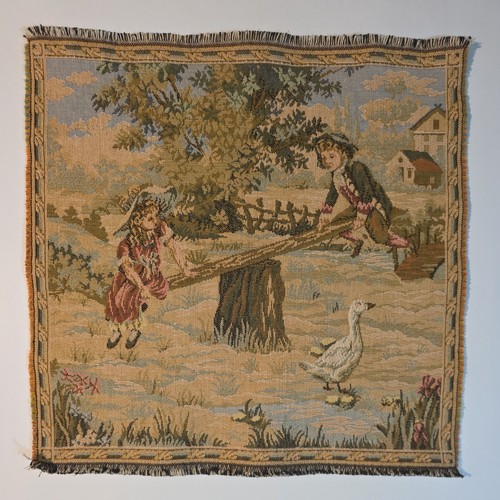 Vintage french kids seesaw - french,