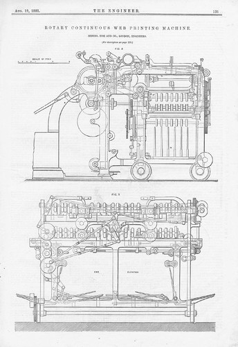 Rotary continuous web - continuous, printing