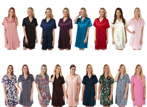 Ladies sexy satin nightshirt - ladies,