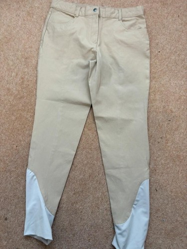 Beige riding breeches - beige,