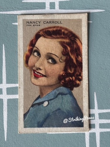 Nancy carroll cigarette - nancy, card