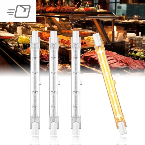 Pack 300w heat lamps 118mm - 4, lamps,