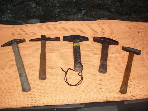 Job lot vintage hammers - lot, of