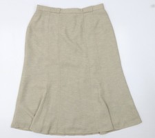 Eastex Women Beige A-Line Knee