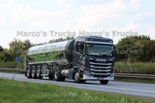 Truck Photo Scania R 410 Tanker Trailer Poland Grey Mleko Albert #l5wf
