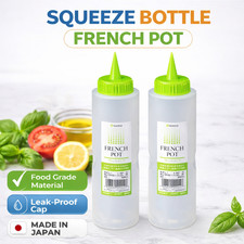 Set of 2 Clear Squeeze Sauce