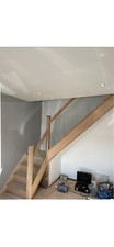 Oak Full Glass Staircase