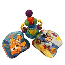 Little Tikes Waterwheel Activity Bath Toy & Two Disney Floatable Bath Books 