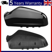 Pair For Vauxhall Astra H Mk5 2004-2009 Door Wing Mirror Cover Case Gloss Black