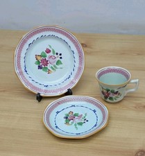 Vintage Adams Calyx Ware Tea Trio - Cup, Saucer & Tea Plate Set -Made In England