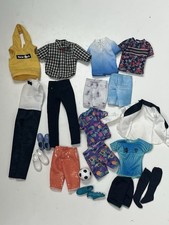Barbie Ken Clothes Bundle Tops Shorts Shoes Accessory Mattel Fashion Doll Lot