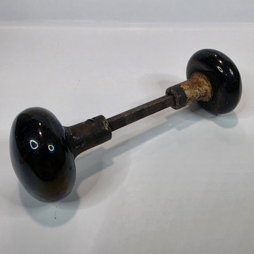 Vintage porcelain door knob - door,