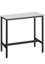 VASAGLE Bar Table, Kitchen Table, Pub Dining High Table, Sturdy Steel Frame.