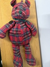 La Senza bear Soft Toy Plush Tartan - Pyjama Case Or Hot Water Bottle ?