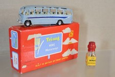 TRIANG MINIC MOTORWAYS M1544 DUPLE BUS COACH PALE BLUE GREY om