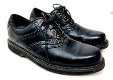 Vintage DUNLOP GOLF SHOES Mens Size US 9 Soft Spike Classic Design Black