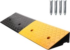 Nisorpa Rubber Kerb Ramps 100x25x10cm Threshold Ramp Car Curb Ramps Portable Doo