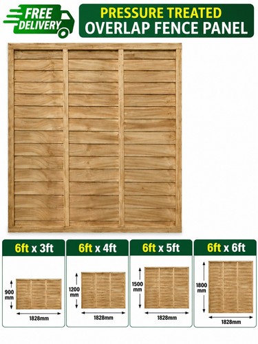 6ft pressure treated overlap - 6ft,