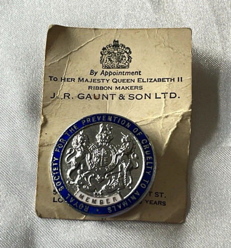 Vintage rspca enamel - enamel, member
