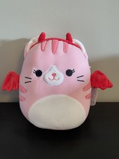 Squishmallows - 7.5” Laura The Cat In Devil Costume - BNWT
