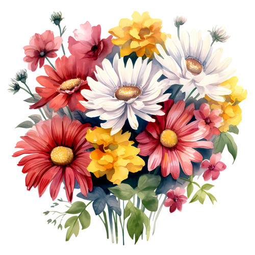 4pcs floral tile stickers self - tile,