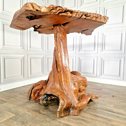 Rustic tree table live - table,