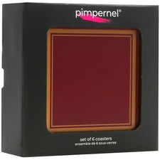 Pimpernel Coasters Burgundy