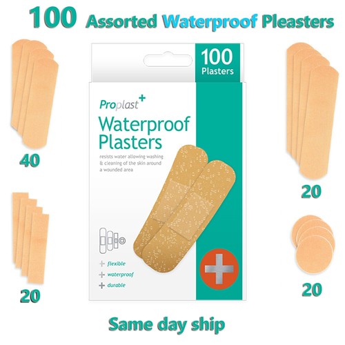 100 waterproof plasters - x,