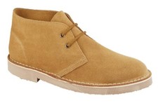 Mens Tan Suede Desert Boots