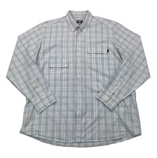 Casual Connoisseur x Tuktuk Shirt XL Blue White Tattersall Check Button Down