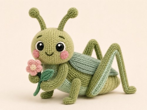 Pastel garden grasshopper - garden, dk