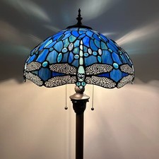Tiffany Style Floor Lamp Blue