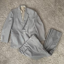 Vintage 80s 90s Grey Pinstripe